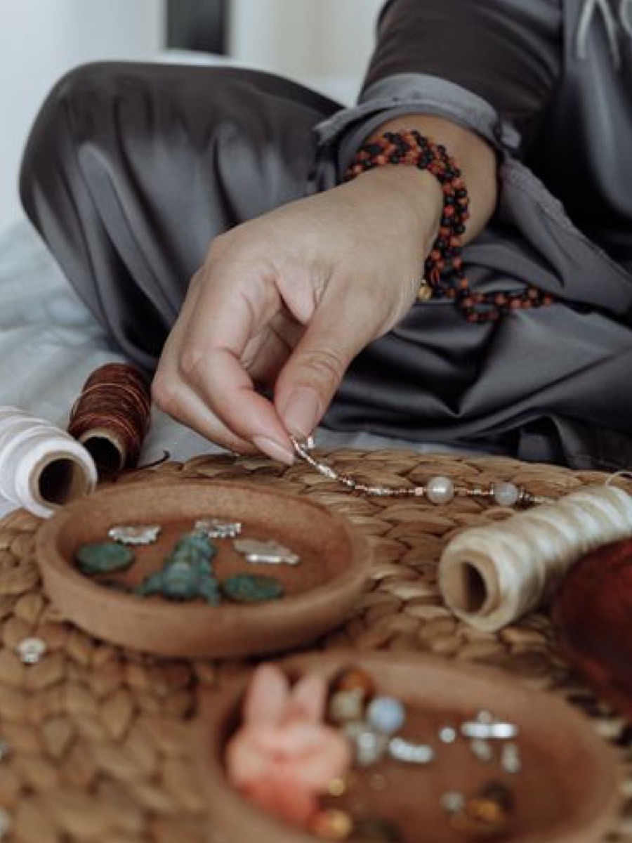 Collier deux médailles, mère et fille assorties