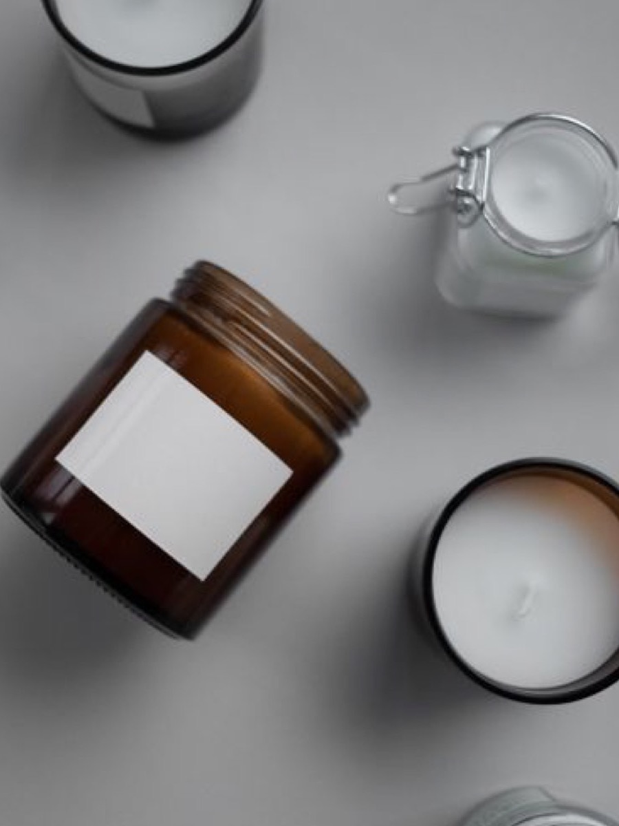 Bougie d’ambiance sans parfum, longue flamme